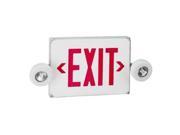 Royal Pacific 13868 120 277 volt LED White Red Emergency Light Exit Sign RXEL24W
