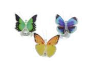 Gerson 177591 3.25 Battery Operated Acrylic Butterfly Fiber Optic with Suction Cup 3 pack FIBER OPTIC ACRYLIC BUTTERFLY W SUCTION CUP 3PK