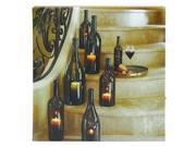 Giftcraft 16882 11.8 x 11.8 Wine Bottles Battery Operated LED Lighted Canvas Batteries Not Included