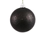 Vickerman 35431 12 Black Sequin Ball Christmas Tree Ornament N593017DQ