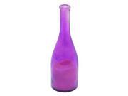 Roman 164542 10 x 3.4 Purple Glass Wine Bottle Battery Operated Candle