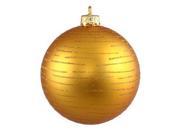 Vickerman 247082 4.75 Antique Gold Matte Glitter Ball Christmas Tree Ornament 2 pack N111230