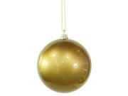 Vickerman 28520 4 Antique Gold Candy Finish Ball Christmas Tree Ornament 4 pack M122016