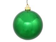 Vickerman 256688 3 Green Shiny Ball Christmas Tree Ornament 32 pack N596804S