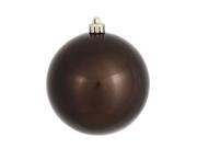 Vickerman 393741 4.75 Chocolate Candy Ball Christmas Tree Ornament 4 pack N591215DCV