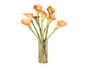 Vickerman 26038 Calla Lilies with Acrylic Water F11085 Home Office Floral Arrangements