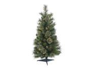 Vickerman 370803 36 x 19 Butte Mixed Pine 50 Clear Miniature Lights Christmas Tree B156331