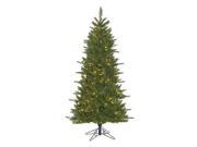 Vickerman 382592 4.5 x 32 Slim Durango Spruce 250 Clear Miniature Lights Christmas Tree A154046