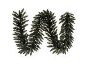 Vickerman 432839 - 9' Black Fir with 100 Clear Lights Christmas Garland (K161815) Vickerman 432839 - 9' Black Fir with 100 Clear Lights Christmas Garland (K161815)