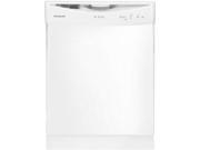 Full Console Dishwasher with 14 Place Settings 3 Wash Cycles No Heat Dry Option Delay Start Soft Food Disposer and 60 dBA White