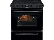 30 Slide in Smoothtop Electric Range with 4 Heating Elements 4.6 cu. ft. Self Clean Oven Delay Clean Delay Start Timed Cook Option and Auto Oven Shut Off