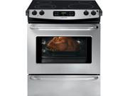 30 Slide in Smoothtop Electric Range with 4 Heating Elements 4.6 cu. ft. Self Clean Oven Delay Clean Delay Start Timed Cook Option and Auto Oven Shut Off