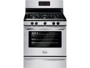 30 standing Gas Range with 5 Sealed Burners 5.0 cu. ft. Self Clean Oven Quick Preheat Quick Clean Delay Start Auto Oven Shut Off and Storage Drawer Stain