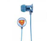 Superman Logo Bass Enhanced Ear Buds Headphones 3.5mm plug Superman