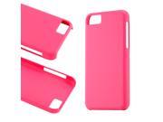 Hot Pink 0.8mm Ultra Thin Slim Matte Rubberized PC Hard Case Back Cover Shell for iPhone 5C
