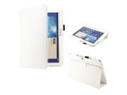 White PU Leather Folio Cover Case Stylus Holder Stand for Samsung Galaxy Tab 3 10.1 P5200 tablet