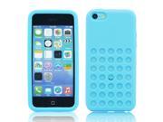 Slim Silicone Holes Design back cover case for Apple® iPhone® 5C Blue