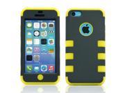 For Apple® iPhone® 5C Yellow Hybrid Impact Hard PC Soft Silicone Case Cover