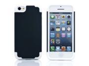 Black White Dual Color 2 Piece Hybrid Hard PC Soft Silicone Rubberized Coating Case Back Cover For Apple® iPhone® 5C