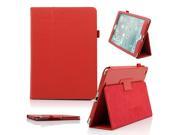 For Apple iPad 5 Air Magnetic PU Leather Folio Stand Case Cover Stylus Holder Red