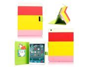 Multi Color Red Yellow Wallet PU Leather Card Holder Magnetic Flip Cover Case for Apple iPad 5 Air