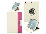 Gearonic ™ 360 Degree Rotating Microfiber and PC Case Smart Cover with Swivel Stand for Apple iPad Air White