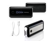 Gearonic ™ 5600mAh Universal Power Bank Backup External Battery Pack Portable USB Charger Black