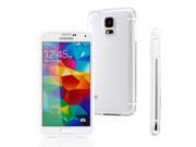 GEARONIC TM Luxury Crystal Clear Ultra thin PC Transparent Snap on Case for Samsung Galaxy S5 SV i9600 White