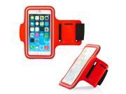 GEARONIC TM Premium Full Running Jogging Sports Gym Armband Case Cover Holder for Apple iPhone 7 Red