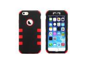 GEARONIC TM Hybrid Shockproof Dirt Dust Proof Heavy Duty Rugged Hard PC Soft Silicone Case Cover for Apple iPhone 6 Red