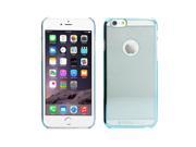 GEARONIC TM Ultra Thin Slim Transparent Crystal Clear Back Hard PC Bumper Frame Case Cover Skin for Apple 4.7 iPhone 6 Blue