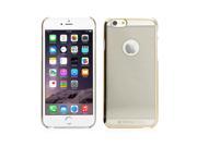 GEARONIC TM Ultra Thin Slim Transparent Crystal Clear Back Hard PC Bumper Frame Case Cover Skin for Apple 4.7 iPhone 6 Gold