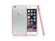 GEARONIC TM Luxury Dual Color Metal Aluminum Alloy Bumper Hard Frame Shell Case Cover for 4.7 iPhone 6 Pink