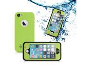 GEARONIC TM Durable Waterproof Shockproof Snow DirtProof Fingerprint Scanner Full Case Cover for Apple iPhone 5 5S Green