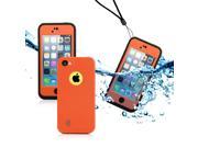 GEARONIC TM Newest Durable Waterproof Shockproof Dirt Snow Proof Case Cover for iPhone 5C Orange