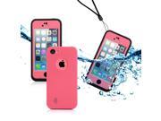 GEARONIC TM Newest Durable Waterproof Shockproof Dirt Snow Proof Case Cover For iPhone SE 5 5C 5S Pink