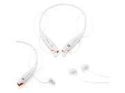 GEARONIC TM Wireless Sport Stereo Headset Bluetooth Earphone headphone for Samsung LG iPhone White