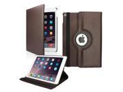 GEARONIC TM 2014 Apple iPad Air 2 360 Degree Rotating Stand Cover PU Leather Swivel Case Brown