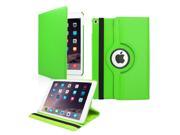 GEARONIC TM 2014 Apple iPad Air 2 360 Degree Rotating Stand Cover PU Leather Swivel Case Green