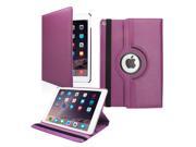 GEARONIC TM 2014 Apple iPad Air 2 360 Degree Rotating Stand Cover PU Leather Swivel Case Purple
