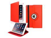GEARONIC TM 2014 Apple iPad Air 2 360 Degree Rotating Stand Cover PU Leather Swivel Case Red