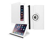 GEARONIC TM 2014 Apple iPad Air 2 360 Degree Rotating Stand Cover PU Leather Swivel Case White
