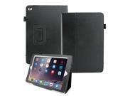 GEARONIC TM Magnetic PU Leather Folio Case Cover with Side Flip Stand Stylus Holder for Apple 2014 New iPad Air 2 Black