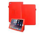 GEARONIC TM Magnetic PU Leather Folio Case Cover with Side Flip Stand Stylus Holder for Apple 2014 New iPad Air 2 Red