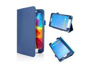 GEARONIC TM PU Leather Folio For Samsung Galaxy Tab 4 Filp Case Stand Cover 7 7.0 7 inch T230 Dark Blue