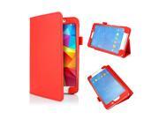 GEARONIC TM PU Leather Folio For Samsung Galaxy Tab 4 Filp Case Stand Cover 7 7.0 7 inch T230 Red