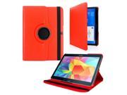 GEARONIC TM 360 Rotating Stand PU Leather Cover Case for Samsung Galaxy Tab 4 10.1 T530 10.1 inch Tablet Red