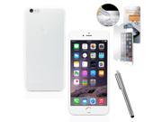 GEARONIC TM Ultra Thin Slim Fit PP Matte Case Cover Hard Back Skin for Apple iPhone 6 Plus 5.5 with Free Tempered Glass Screen Guard Clear
