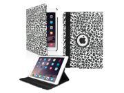 GEARONIC TM 2014 Apple iPad Air 2 360 Degree Rotating Stand Smart Cover PU Leather Swivel Case Black Leopard