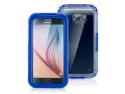 GEARONIC TM Waterproof Shockproof Dust Sand Proof Cover Case for Samsung Galaxy S6 S6 Edge Dark blue